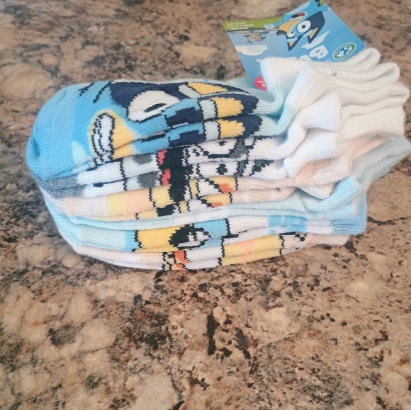 Bluey Kids Socks - Blue and White - Picture 4 of 4